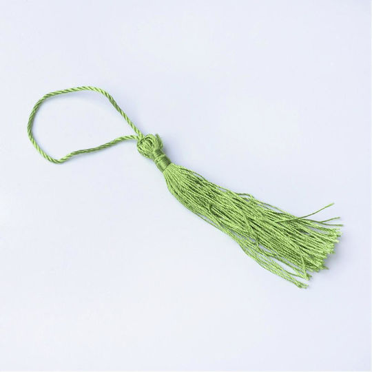 Tassel Made of Satin Thread for Good Luck Charms Other Crafts Olive Green 85mm 10 Pieces