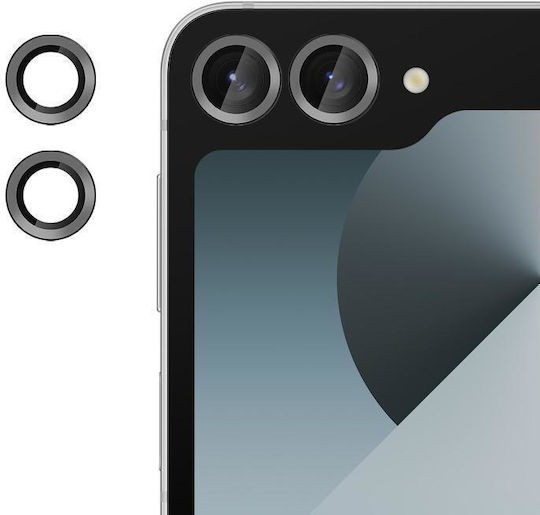 Προστασία Κάμερας Tempered Glass Μαύρο για το Samsung Galaxy Z Flip6