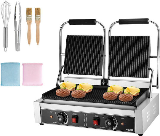 Vevor Commercial Double Sandwich Maker 3600W