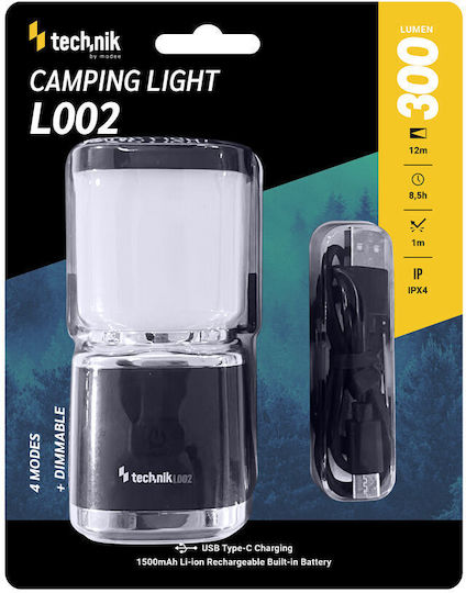 Technik L002 Lanternă Reîncărcabilă Pentru Camping Cu Lanternă Albă
