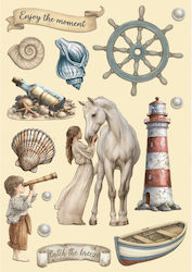 Wooden Decorative Sticks A5 Stamperia Silent Sea