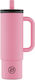 24Bottles Flamingo BPA Free Thermos Bottle with Straw