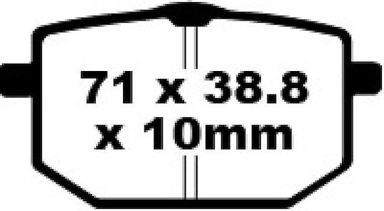 Τακακια Ebc Xt600 87-90/xt600z 85-90 Εμπρος Fa 118