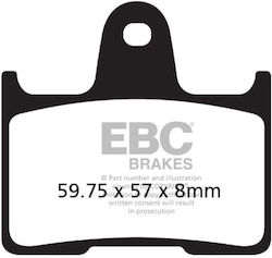 Motorradbremsbeläge Ebc Gtr1400 08-16/zzr1400 06-16/gsxr1000 01-06 Rückseite Fa 254 V Motorradbremsbeläge Ebc Gtr1400 08-16/zzr1400 06-16/gsxr1000 01-06 Rückseite Fa 254 V