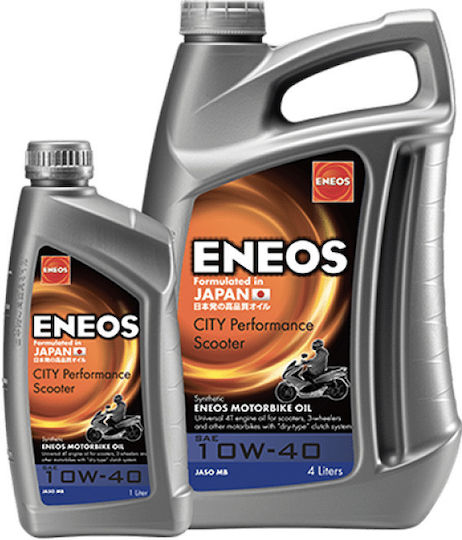 Eneos City Performance 10W-40 Λάδι Μοτοσυκλέτας για Τετράχρονους Κινητήρες 1lt