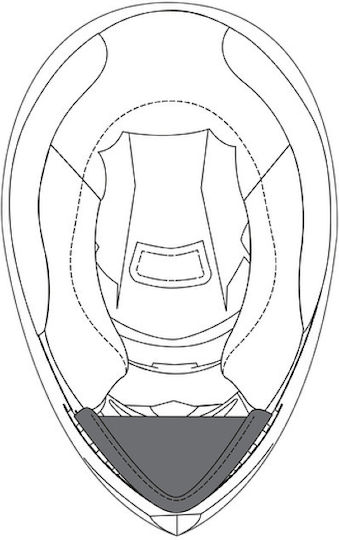 Υποσιαγωνο Agv Wind Protector K3 Sv Ml-xxl