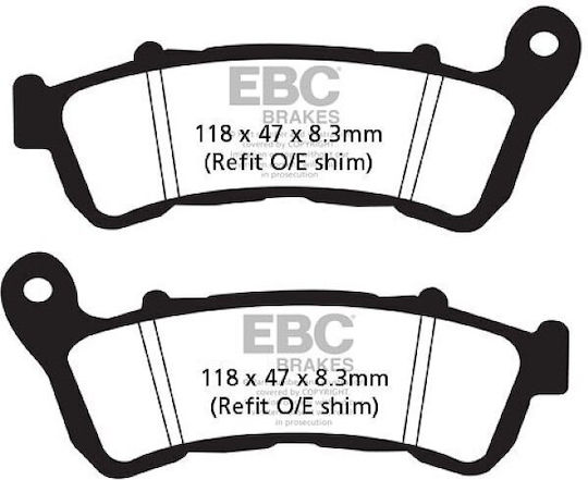 Ebc Brake Pad Set Front Sfa 388 Hh