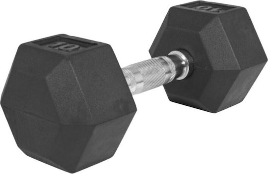 inSPORTline Βαράκι Εξάγωνο Λαστιχένιο 10kg
