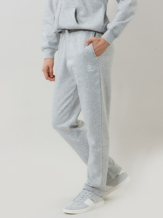 Παντελόνι Φόρμας με Λάστιχο Fleece Γκρι