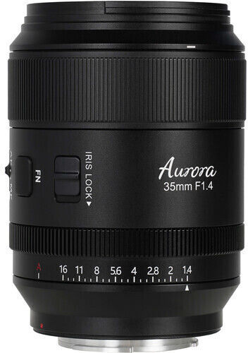 Sirui Full Frame Camera Lens Aurora 35mm f/1.4 Wide Angle for Fujifilm X Mount Black