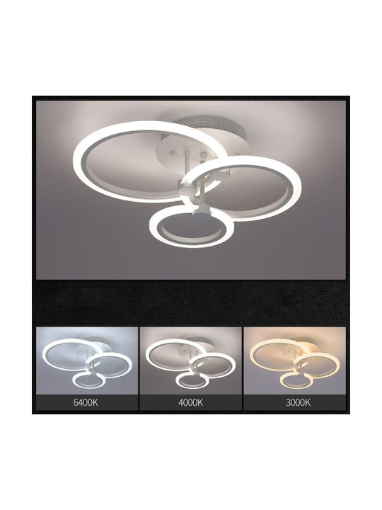 Lightplanet Plafonieră de Tavan 38buc Bej cu LED Integrat și Telecomandă