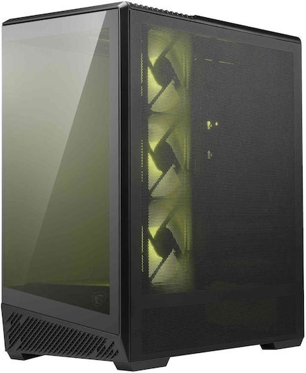 MSI MAG PANO 130R PZ Midi Tower Κουτί Υπολογιστή Black/Transparent