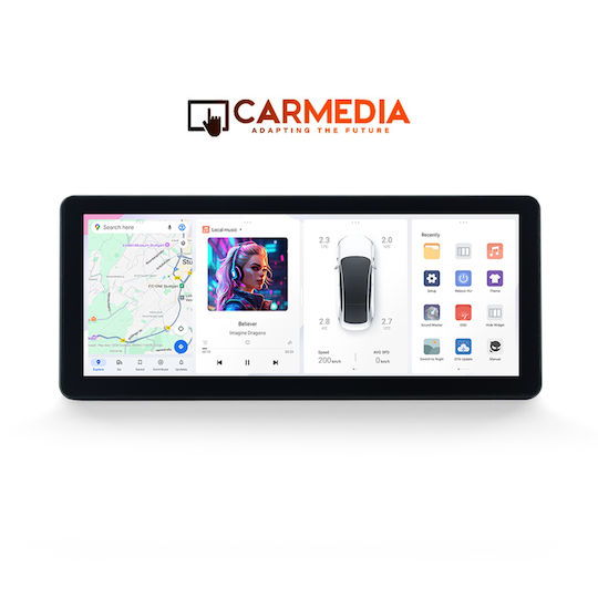 Carmedia Ηχοσύστημα Αυτοκινήτου για Ford Ranger Mazda BT-50 2006-2011 (Bluetooth/USB/WiFi/GPS/Apple-Carplay/Android-Auto) με Οθόνη Αφής 12.3"