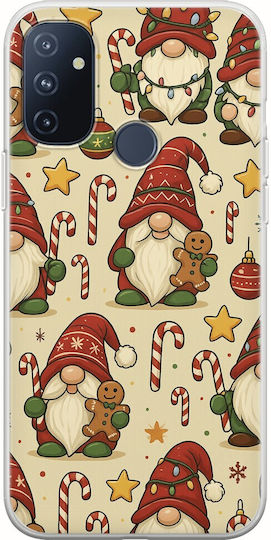 Festive Friends Gnome OnePlus N100 Silicon Transparent Flexibil TPU