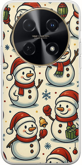 Festive Friends Om De Zăpadă Huawei Nova 12i Silicon Transparent Flexibil TPU