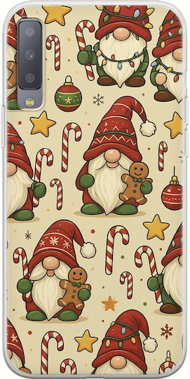 Festive Friends Gnome Samsung Galaxy A7 2018 Flexible TPU Transparent Silicone