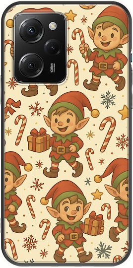 Festive Friends Elf Xiaomi Poco X5 Pro 5G Black TPU Black Silicone