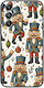 Festive Friends Nutcracker Samsung Galaxy M35 5g Черен TPU Силиконов Калъф