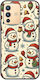 Festive Friends Snowman Vivo V23 5G Negru TPU Siliconă Neagră