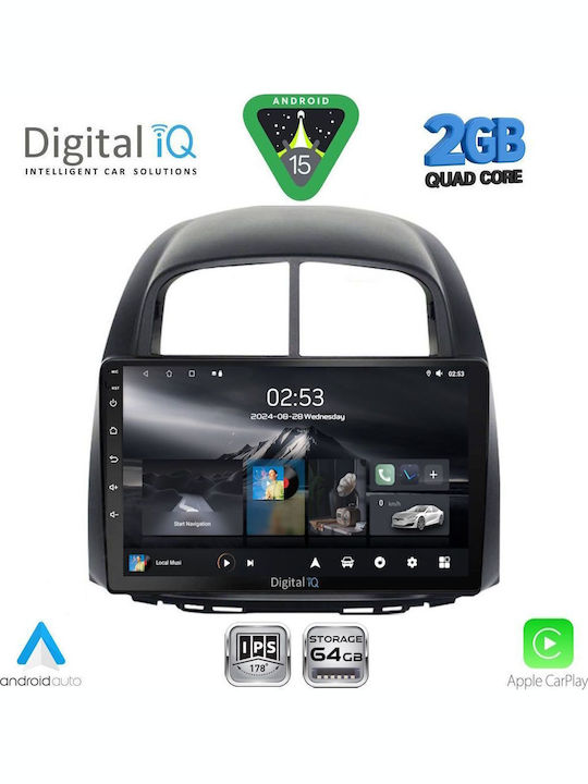 Digital IQ Car Audio System for Daihatsu Sirion 2006-2012 (Bluetooth/USB/WiFi/GPS/Apple-Carplay/Android-Auto) with Touch Screen 10"
