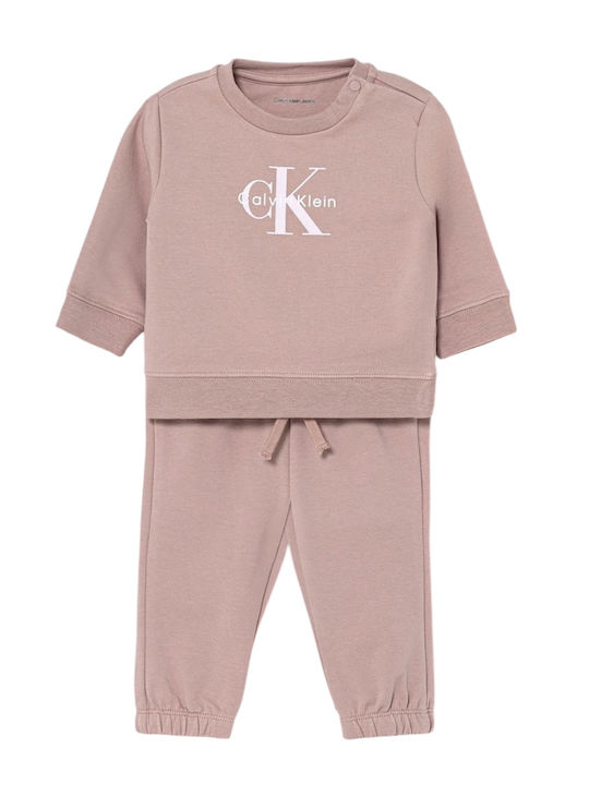 Kids Sweatpants Set Pink