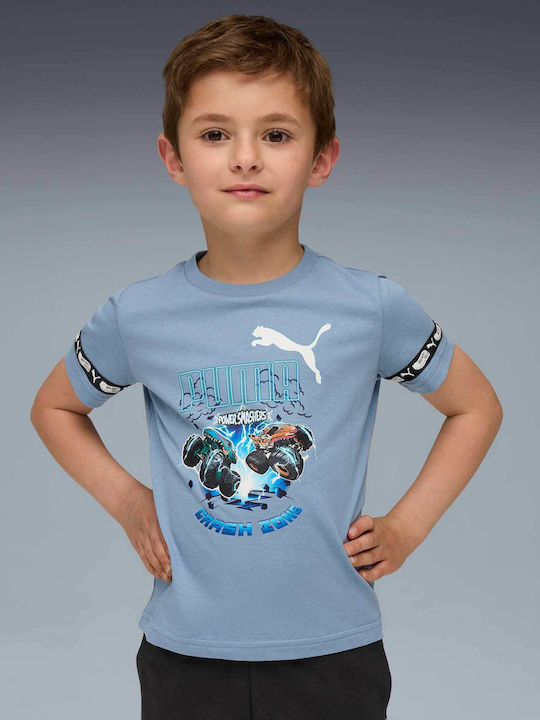 PUMA Kinder-T-Shirt Blue Graphic Tee
