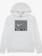 Fleece Kids Sweatshirt with Hood and Pockets Ecru