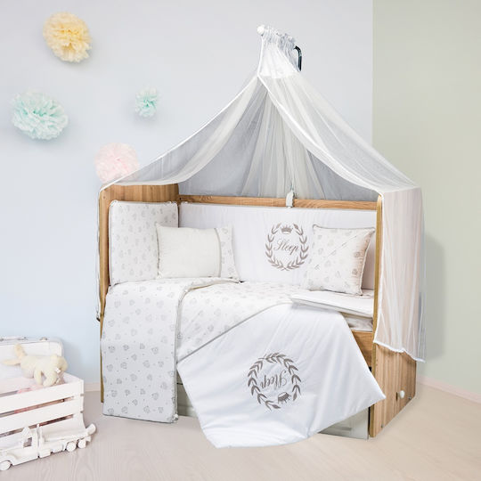 Σετ Κούνιας Sleep Grey 10τμχ