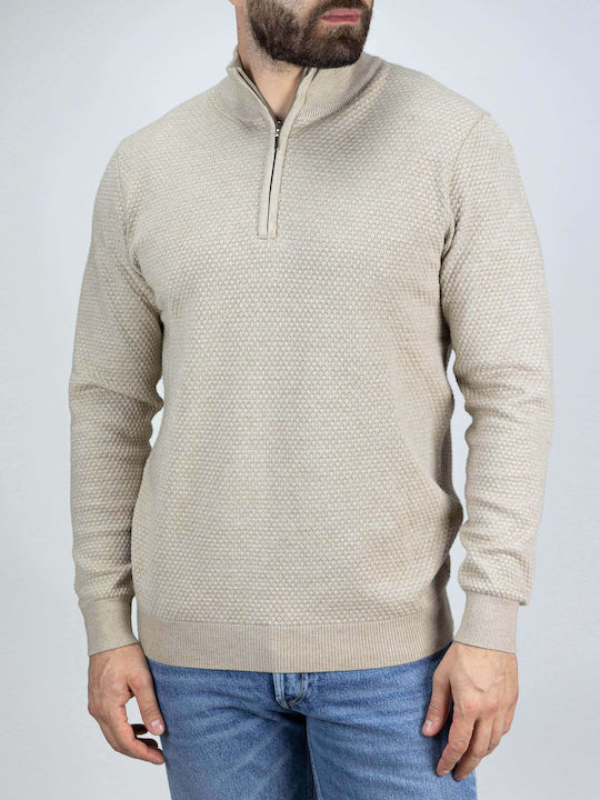 Lexton Πουλόβερ Μακρυμάνικο Beige