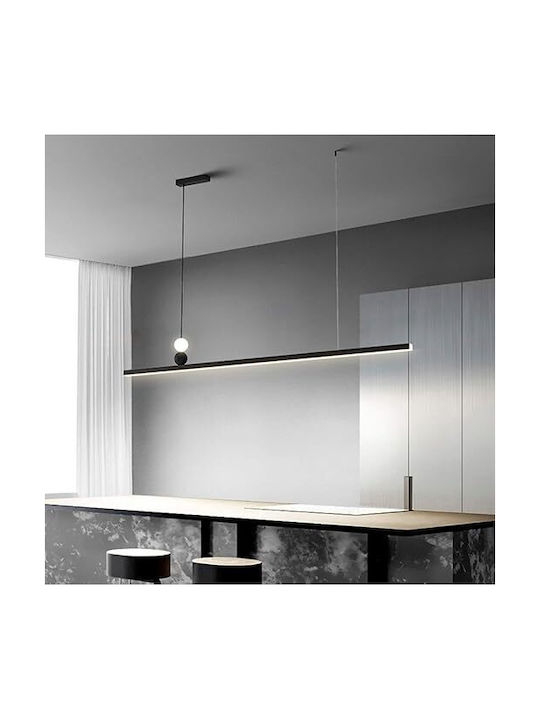 Lightplanet Lustră Negru LED cu Alb Natural Lumină