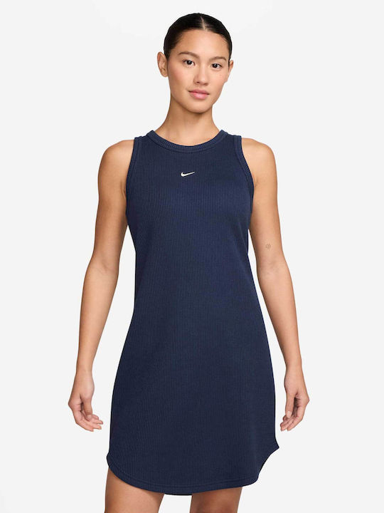 Nike Sportswear Knitted Athletic Blue Dress