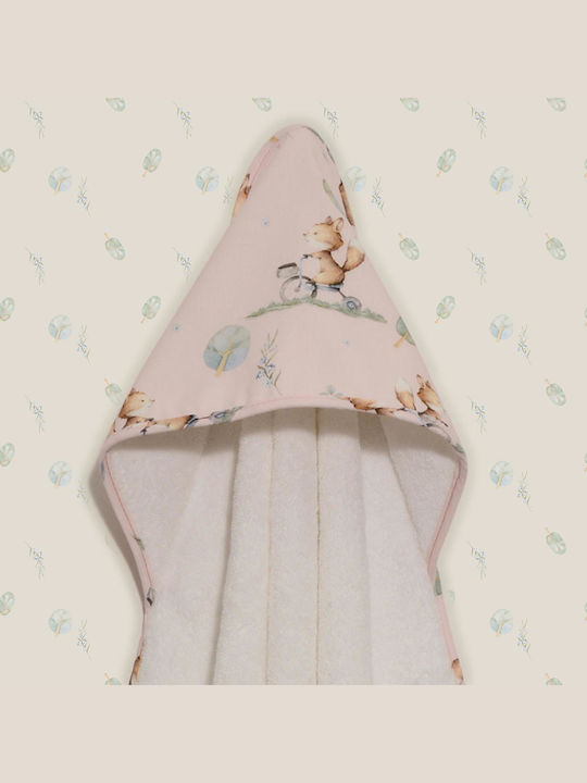 Baby Oliver Baby Bath Towel Hooded 75x75cm