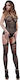 Roza Fb2001 Bodystocking – Sexy Ολόσωμο Διχτυωτό Εσώρουχο Μαύρο