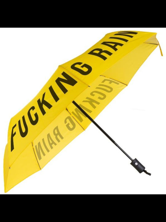 Fisura Umbrelă de ploaie Compact Galbenă