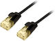 Equip U/UTP Cat.6a (Gigabit) Καλώδιο Δικτύου Ethernet 0.5m Μαύρο
