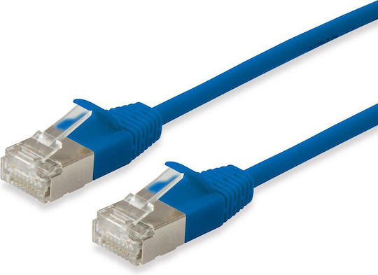 Equip F/FTP Cat.6a Gigabit Network Cable Ethernet 1.5m Blue