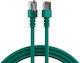 EFB S/FTP Cat.5e (Gigabit) Καλώδιο Δικτύου Ethernet 3m Πράσινο