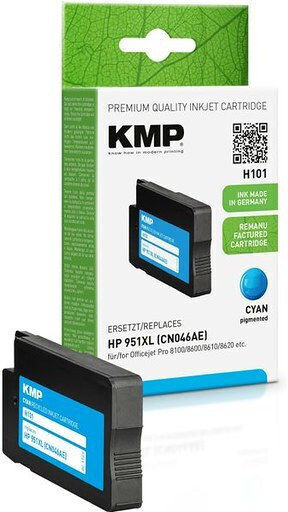 KMP Compatible Inkjet Printer Ink HP CN 046 AE - Cyan 1pcs