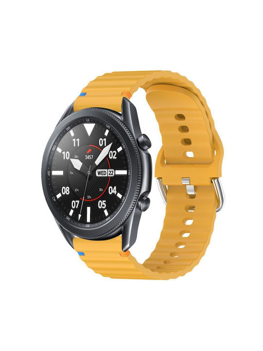 Armband Silikon Gelb (Galaxy Watch 3 45mm)
