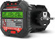 Rcd Voltage Tester Socket Zola Led Display >30 Ma 48-250v 45-65 Hz Fireproof Abs Black