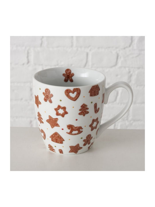 MSA Christmas Mug Porcelain White D10cm.