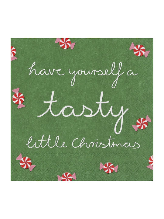 Raeder Christmas Napkins White L25xW25cm.