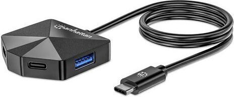 Manhattan Hub 4 Θυρών USB 3.2 με σύνδεση USB-C