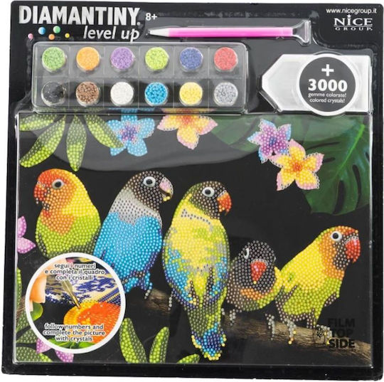 Nice Diamantiny Level Up Творчески Комплект Мозайка “Wild Lovebirds” Многоцветни Диамантени Камъчета 96210 8+ Години