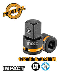Ingco HIAD1234 Adapter with 1/2'' Drive Size and 3/4'' Output Ingco HIAD1234 Adapter with 1/2'' Drive Size and 3/4'' Output