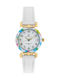Perfect Kids Analog Watch with Leather Strap White