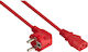Kabelmeister IEC C13 - Schuko Cablu 1m Roșu (SK0130-R010)