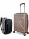 Playful Bags Travel Suitcases Hard Pink/Gold with 4 Wheels