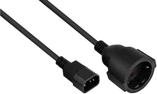 Kabelmeister IEC C14 - IEC C14 Cable 1m Μαύρο SK1402-S010