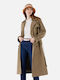Femeie Khaki Palton